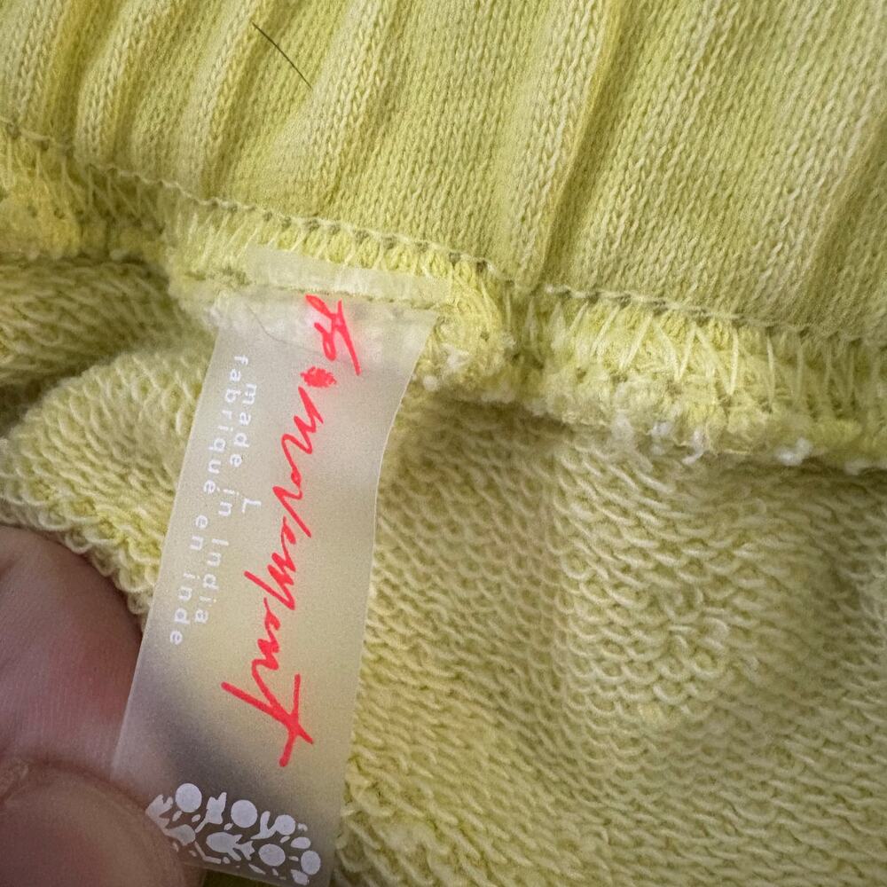 Free People FP Movement All Star Solid Shorts Large Women’s Highlighter - Picture 4 of 7